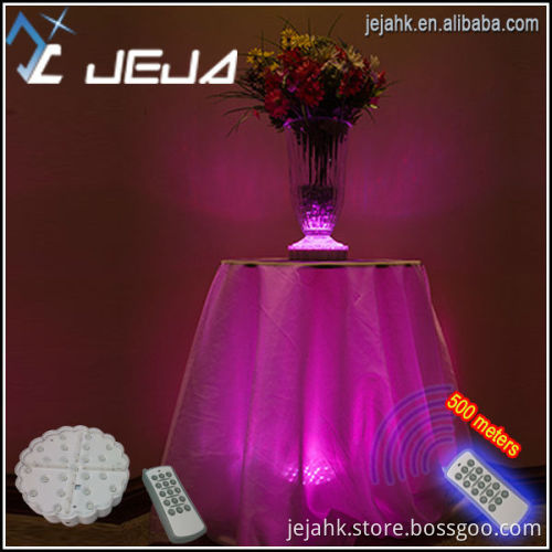 christmas decoration 6 inch led light base remote control color changing